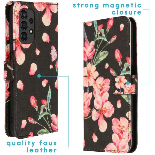 iMoshion Coque silicone design Samsung Galaxy A13 (5G) - Blossom Black