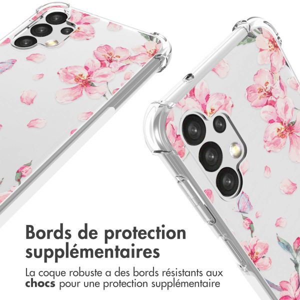 imoshion Coque Design avec cordon Samsung Galaxy A13 (4G) - Blossom Watercolor