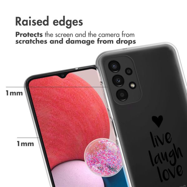 iMoshion Coque Design Samsung Galaxy A13 (4G) - Live Laugh Love