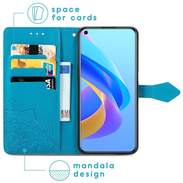 iMoshion Etui de téléphone portefeuille Mandala Oppo A76 (4G) - Turquoise