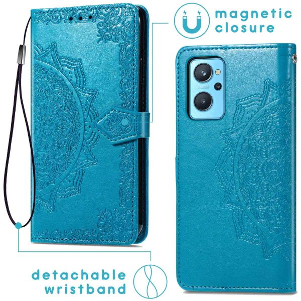 iMoshion Etui de téléphone portefeuille Mandala Oppo A76 (4G) - Turquoise