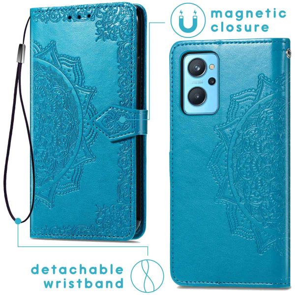 iMoshion Etui de téléphone portefeuille Mandala Oppo A96 - Turquoise