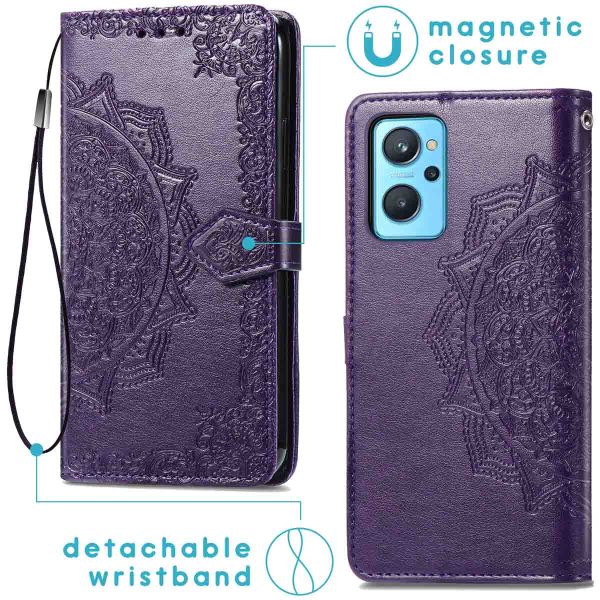 iMoshion Etui de téléphone portefeuille Mandala Oppo A96 - Violet