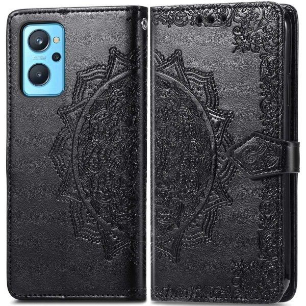 imoshion Etui de téléphone portefeuille Mandala Realme 9i - Noir