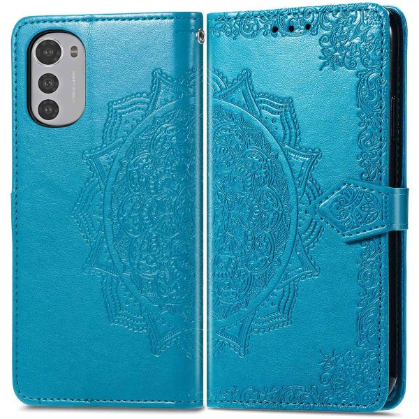 iMoshion Etui de téléphone portefeuille Mandala Motorola Moto E32 / E32s - Turquoise