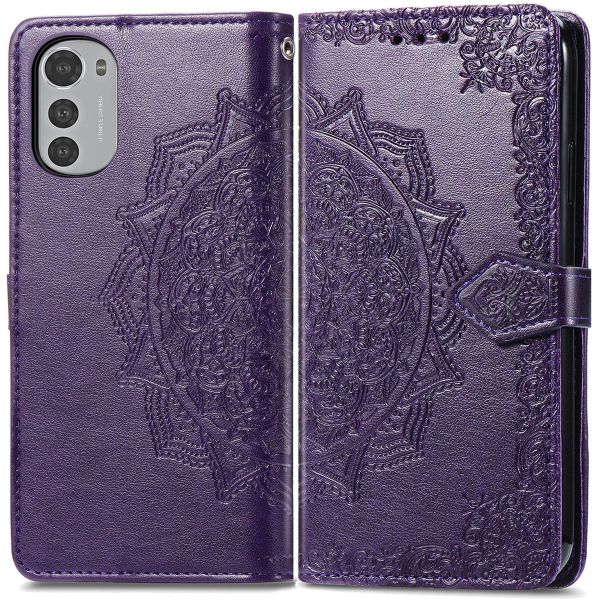 imoshion Etui de téléphone portefeuille Mandala Motorola Moto E32 / E32s - Violet