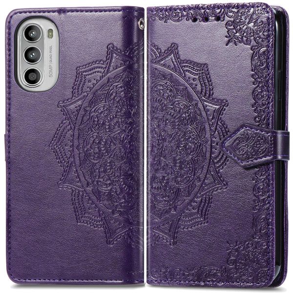 iMoshion Etui de téléphone portefeuille Mandala Motorola Moto G52 / G82 - Violet