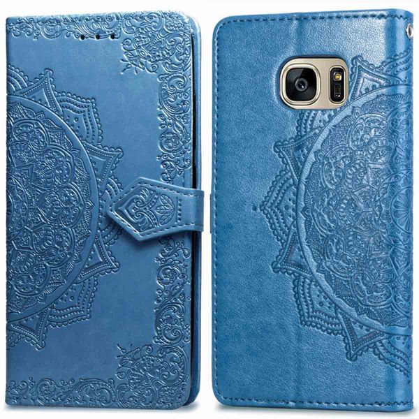 imoshion Etui de téléphone portefeuille Mandala Samsung Galaxy S7 - Turquoise