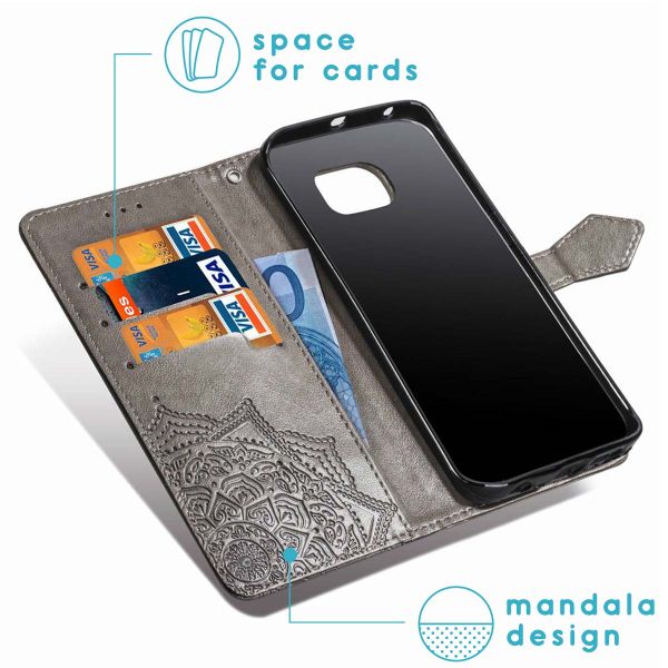 iMoshion Etui de téléphone portefeuille Mandala Samsung Galaxy S7 - Gris