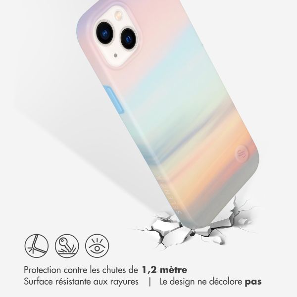 Selencia Aurora Coque Fashion iPhone 14 Plus - ﻿Coque durable - 100 % recyclée - Sky Sunset Multicolor