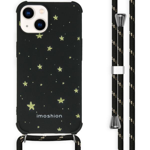 iMoshion Coque Design avec cordon iPhone 14 - Stars Gold