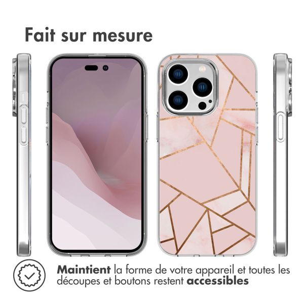 iMoshion Coque Design iPhone 14 Pro - Pink Graphic