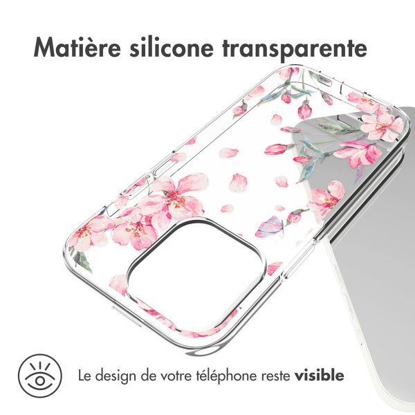 iMoshion Coque Design iPhone 14 Pro - Blossom - Watercolor