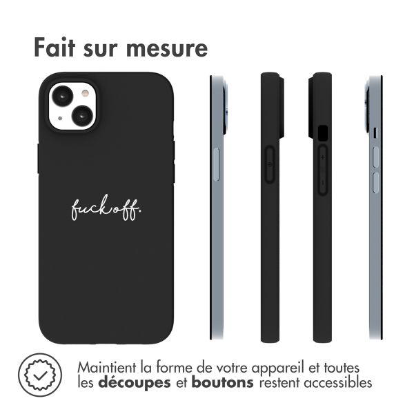 iMoshion Coque Design iPhone 14 Plus - Fuck Off