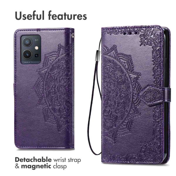 imoshion Etui de téléphone portefeuille Mandala Oppo A77 - Violet