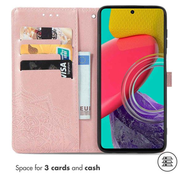 imoshion Etui de téléphone portefeuille Mandala Samsung Galaxy M53 - Rose Dorée