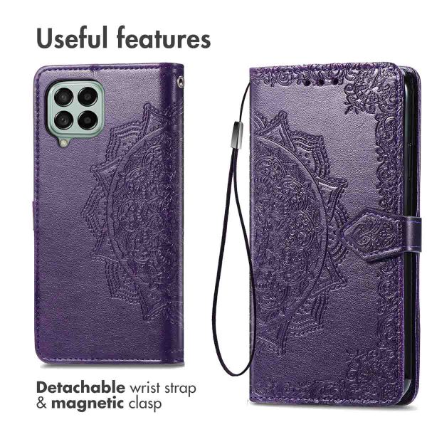 imoshion Etui de téléphone portefeuille Mandala Samsung Galaxy M53 - Violet