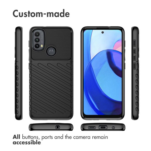 iMoshion Coque Arrière Thunder Motorola Moto E20 / E30 / E40 - Noir