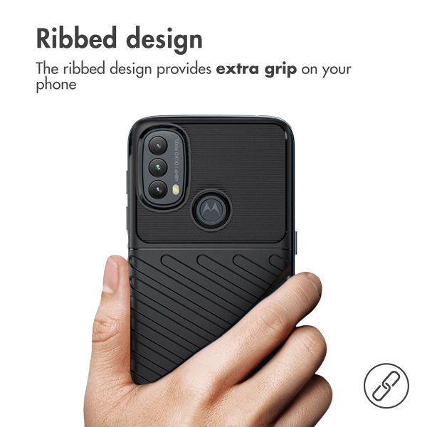 iMoshion Coque Arrière Thunder Motorola Moto E20 / E30 / E40 - Noir