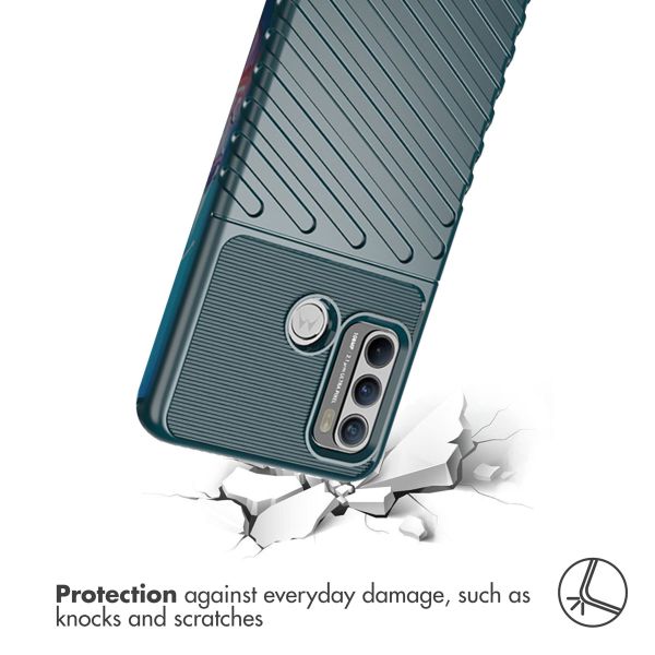 iMoshion Coque Arrière Thunder Motorola Moto G60 - Vert