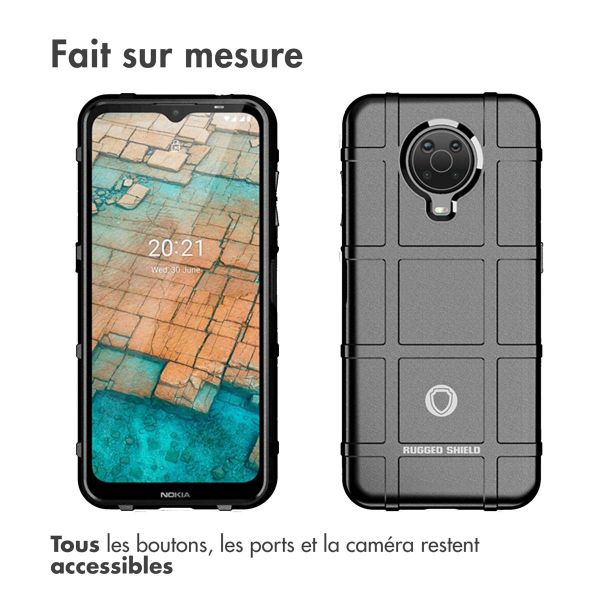 iMoshion Coque Arrière Rugged Shield Nokia G10 / G20 - Noir