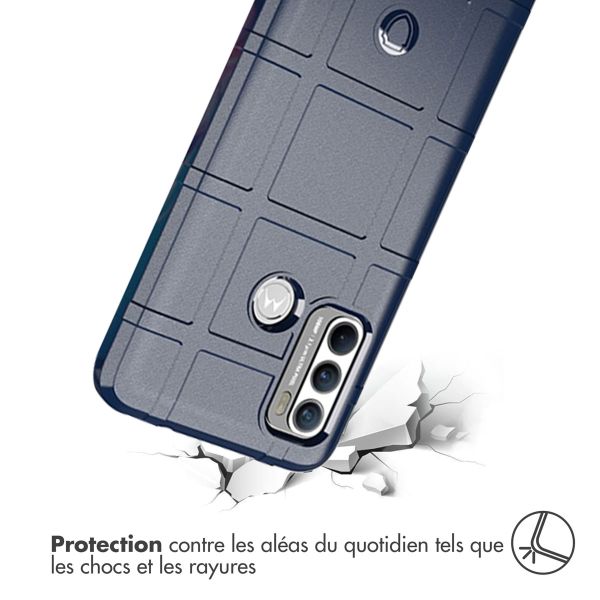 imoshion Coque Arrière Rugged Shield Motorola Moto G60 - Bleu foncé