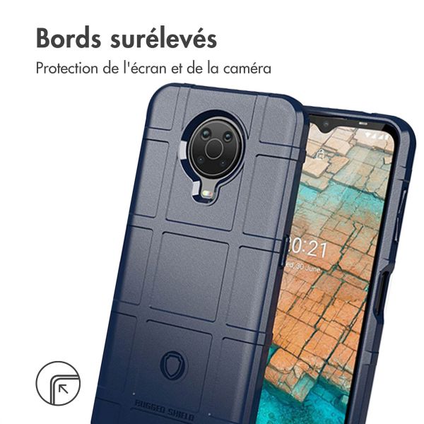 iMoshion Coque Arrière Rugged Shield Nokia G10 / G20 - Bleu foncé