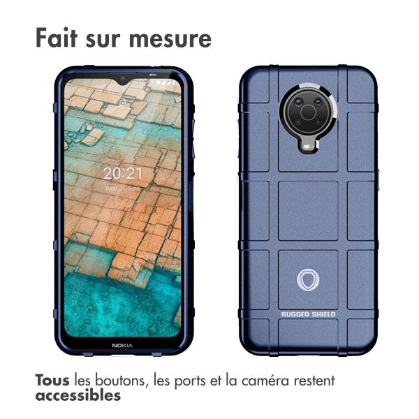 imoshion Coque Arrière Rugged Shield Nokia G10 / G20 - Bleu foncé