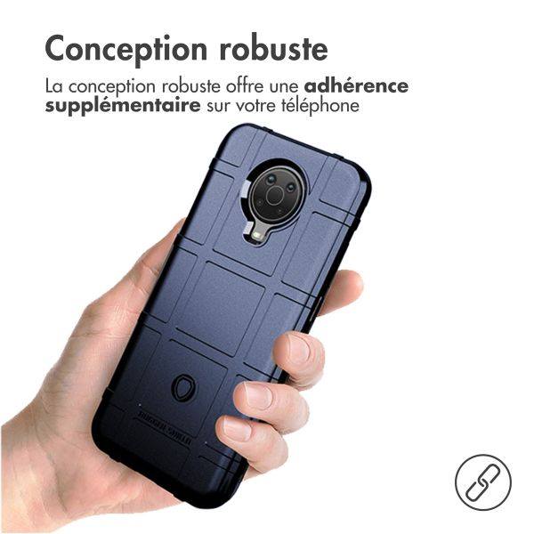 iMoshion Coque Arrière Rugged Shield Nokia G10 / G20 - Bleu foncé