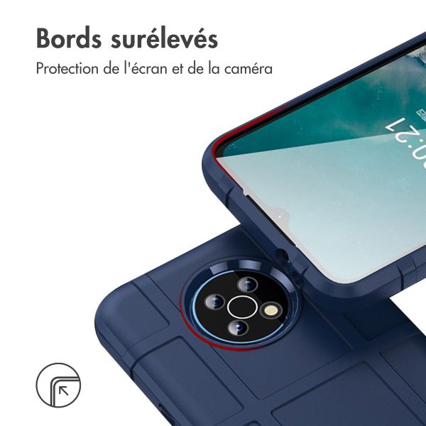 iMoshion Coque Arrière Rugged Shield Nokia G50 - Bleu foncé