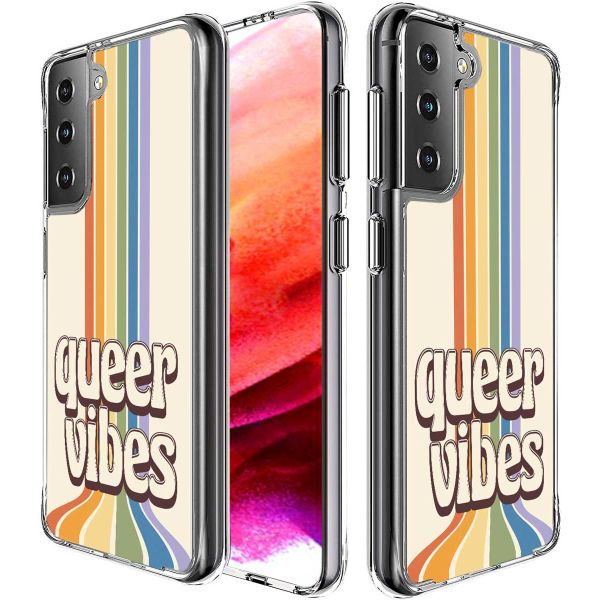 imoshion Coque Design Samsung Galaxy S21 FE - Rainbow Queer vibes