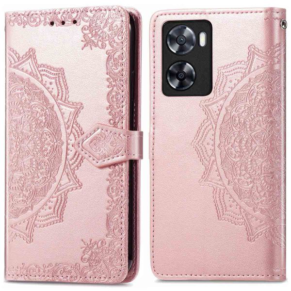 iMoshion Etui de téléphone portefeuille Mandala Oppo A57(s) - Rose Dorée