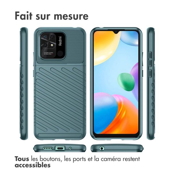 iMoshion Coque Arrière Thunder Xiaomi Redmi 10C - Vert