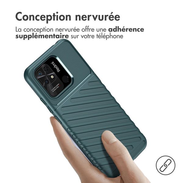 iMoshion Coque Arrière Thunder Xiaomi Redmi 10C - Vert