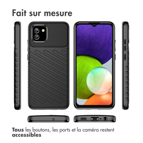 iMoshion Coque Arrière Thunder Samsung Galaxy A03 - Noir