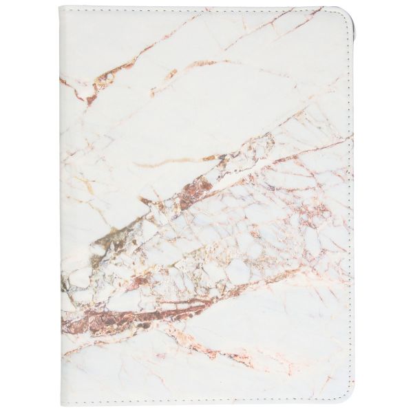 imoshion Coque tablette Design rotatif à 360° iPad 10 (2022) 10.9 pouces - White Marble