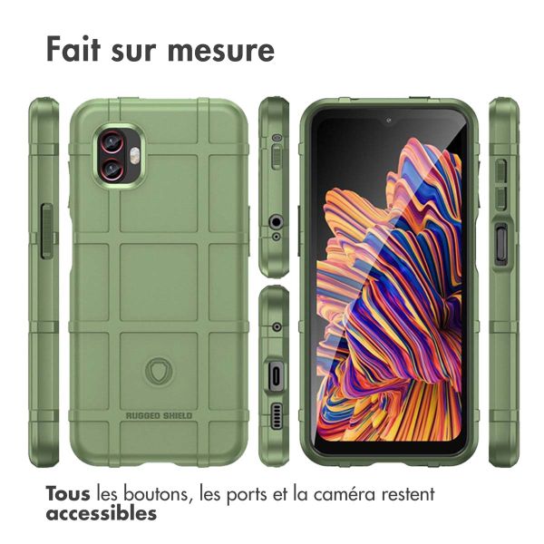 iMoshion Coque Arrière Rugged Shield Samsung Galaxy Xcover 6 Pro - Vert