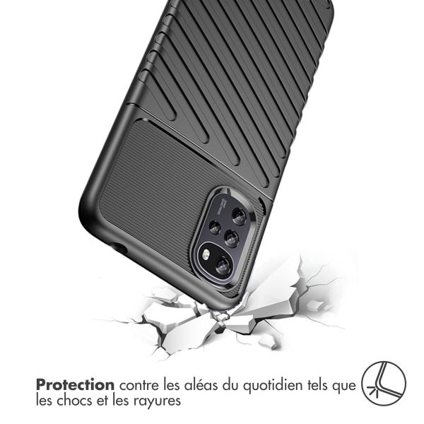 iMoshion Coque Arrière Thunder Motorola Moto G22 / E32 / E32s - Noir