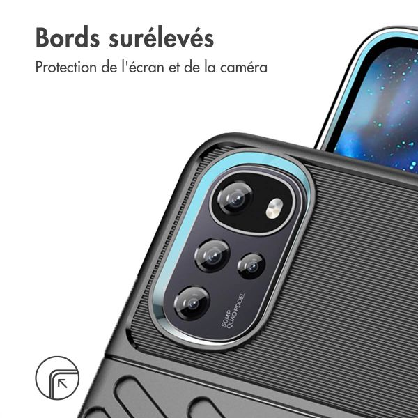 iMoshion Coque Arrière Thunder Motorola Moto G22 / E32 / E32s - Noir