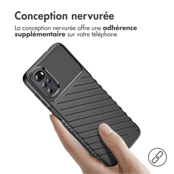 iMoshion Coque Arrière Thunder Motorola Moto G22 / E32 / E32s - Noir