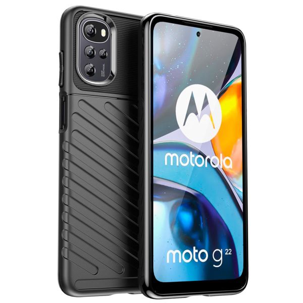 iMoshion Coque Arrière Thunder Motorola Moto G22 / E32 / E32s - Noir