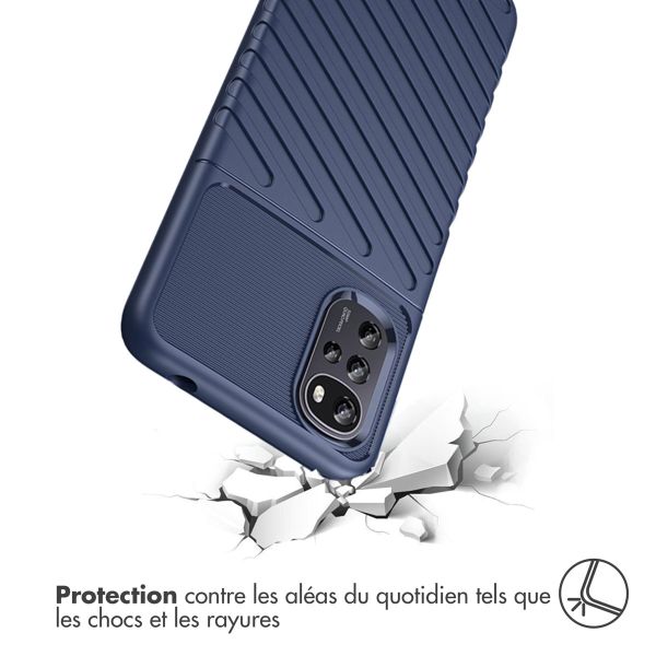 imoshion Coque Arrière Thunder Motorola Moto G22 / E32 / E32s - Bleu