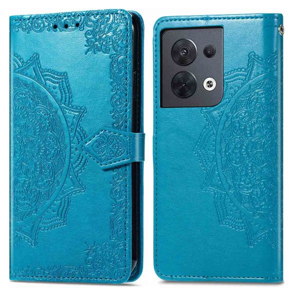 iMoshion Etui de téléphone portefeuille Mandala Oppo Reno 8 5G - Turquoise