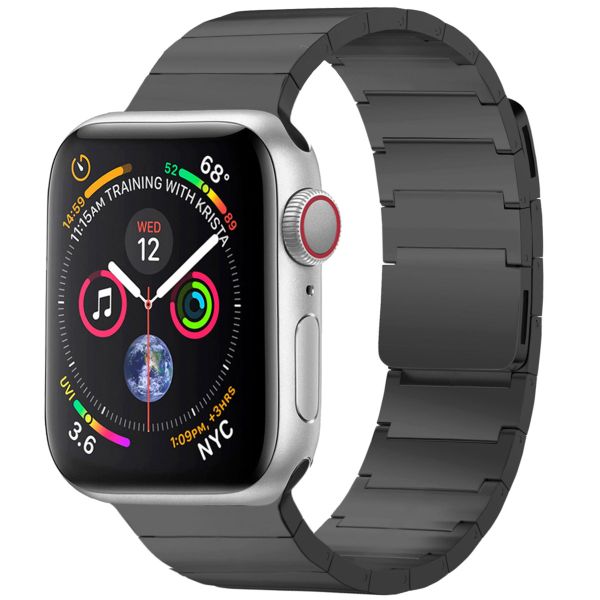 Selencia Bracelet magnétique en acier Apple Watch Series 1-9 / SE - 38/40/41mm - Noir