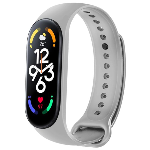 iMoshion Bracelet en silicone Xiaomi Mi Band 7 - Gris