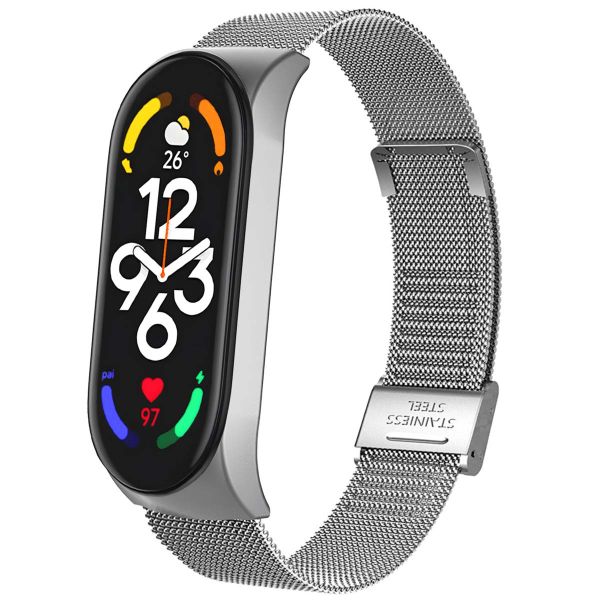 iMoshion Bracelet milanais Xiaomi Mi Band 7 - Argent