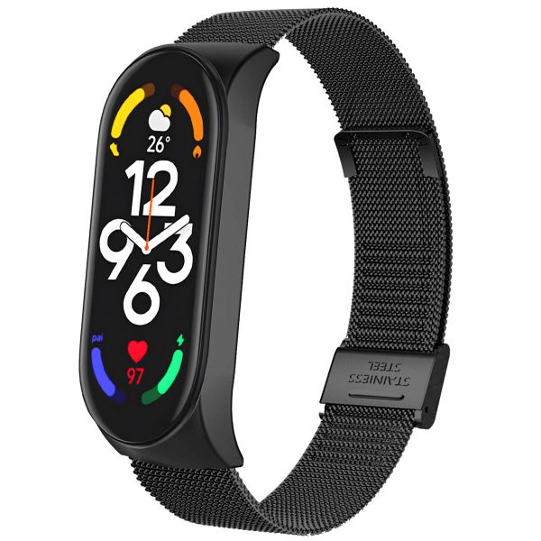 iMoshion Bracelet milanais Xiaomi Mi Band 7 - Noir