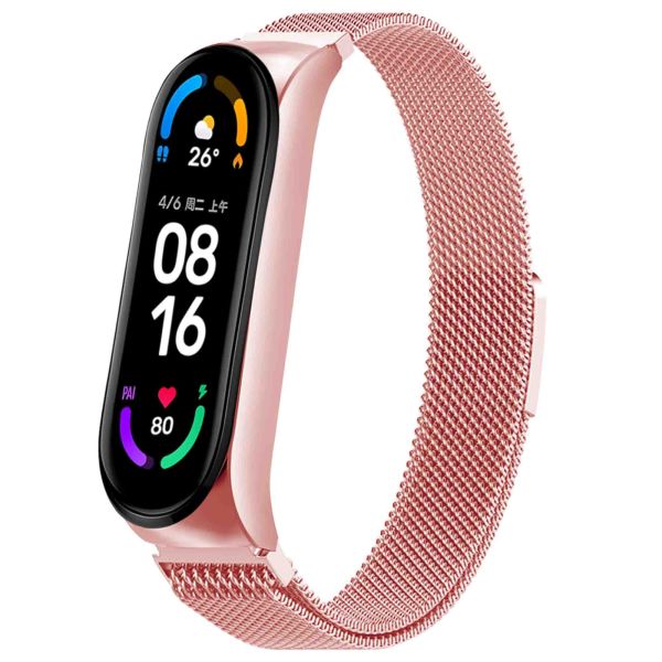 imoshion Bracelet magnétique milanais Xiaomi Mi Band 5 / 6 - Rose