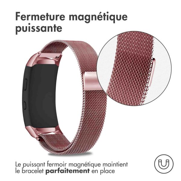 iMoshion Bracelet magnétique milanais Samsung Gear Fit 2 / 2 Pro - Rose