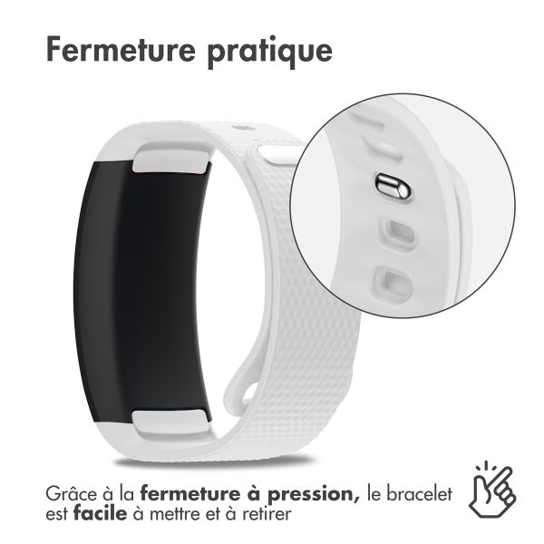 iMoshion Bracelet en silicone Samsung Gear Fit 2 / 2 Pro - Blanc